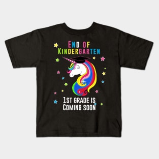 End of kindergarten, 1st grade is coming soon Kids T-Shirt